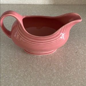 Fiesta ware pink gravy boat